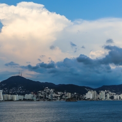Storm clouds above Acapulco
