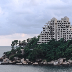 Unfinished condos are prime real estate in Acapulco.