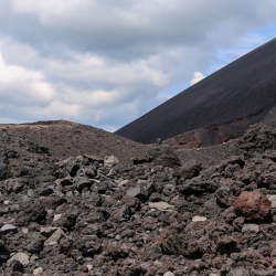 LIfeless volcanic landscape
