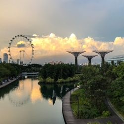 Singapore twilight.