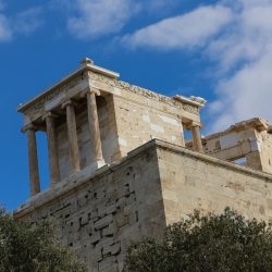 The Temple of Athena Nike on the Acropolis.