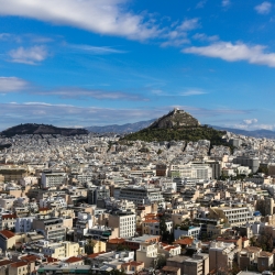 Athens from atop the Acropolis.