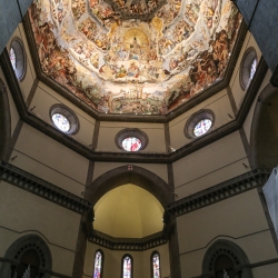 Inside the cathedral of Santa Maria del Fiore.