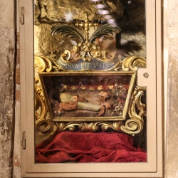 Relics in the crypt.