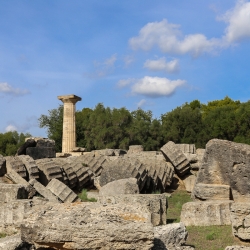 Olympia is the site of the first Olympics.