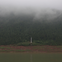 Waking up on the misty Yangtze.