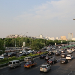 Birdsnest and Beijing traffic