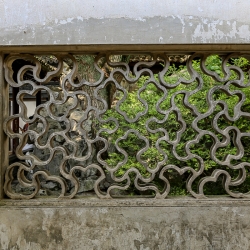 Window detail in the Garden of Happiness.