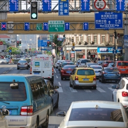 Shanghai roads and traffic.