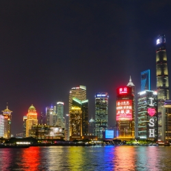 Shanghai skyline view from the Bund