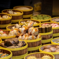 Dumpling shop in Tianzifang alley.