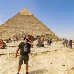 It was WINDY on the Giza plateau. At some points it was like getting sand blasted.