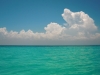 Clouds on the ocean off Isla Mujeres.