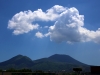 Mt. Vesuvius looms over Naples and Pompeii.