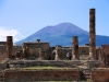 Temple of Zeus with Vesuvius looming.