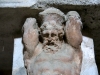 These figurines lined the walls of the steamroom in the baths.