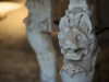 Marble carving detail of a 3 legged table.
