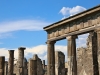 Ghostly columns line the forum.